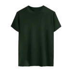 Olive Green Solid Cotton T-Shirt
