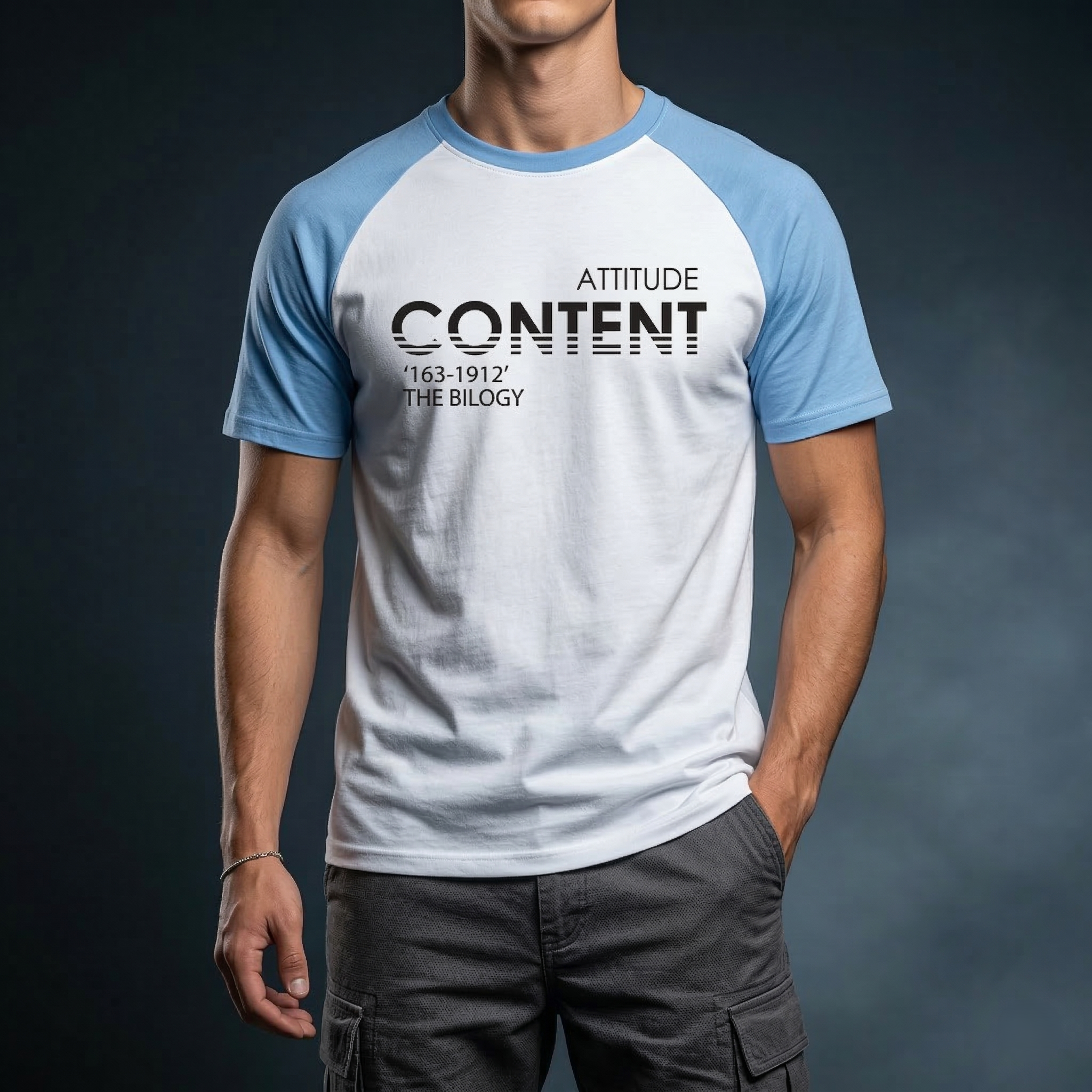 product_image_6014 Stylish Comfortable sports T-Shirt(Content) - Image 1